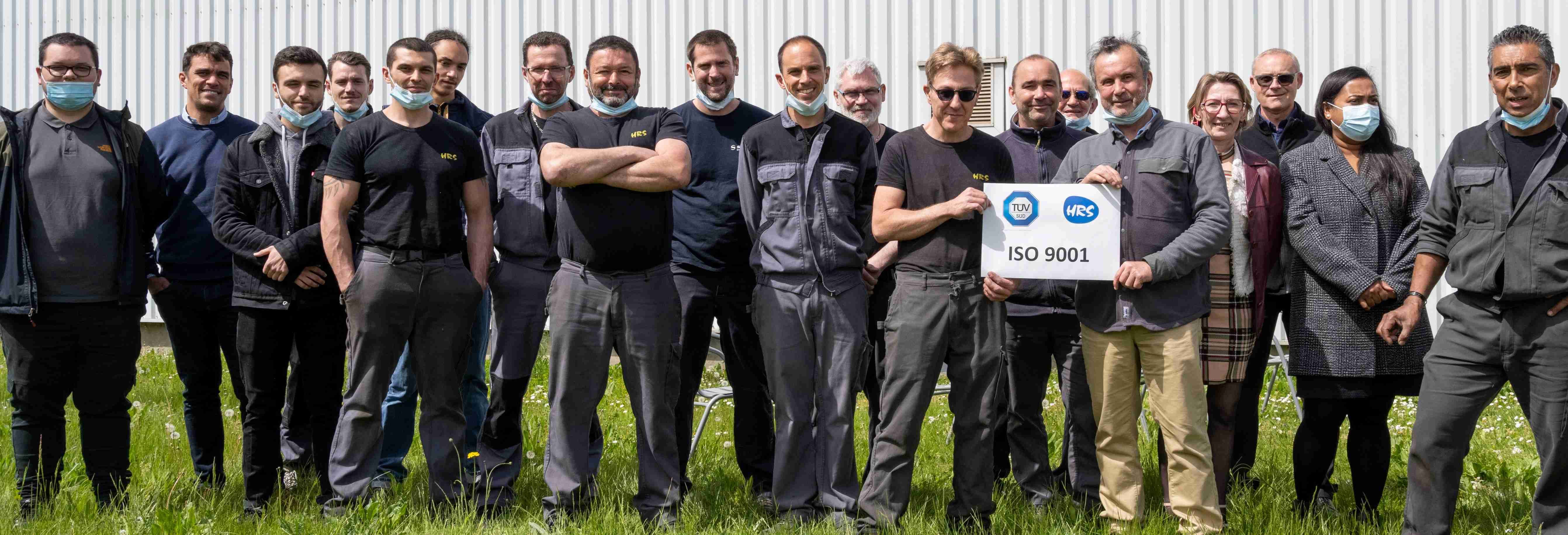 HRS certifié ISO 9001 2015 par le TÜV HRS