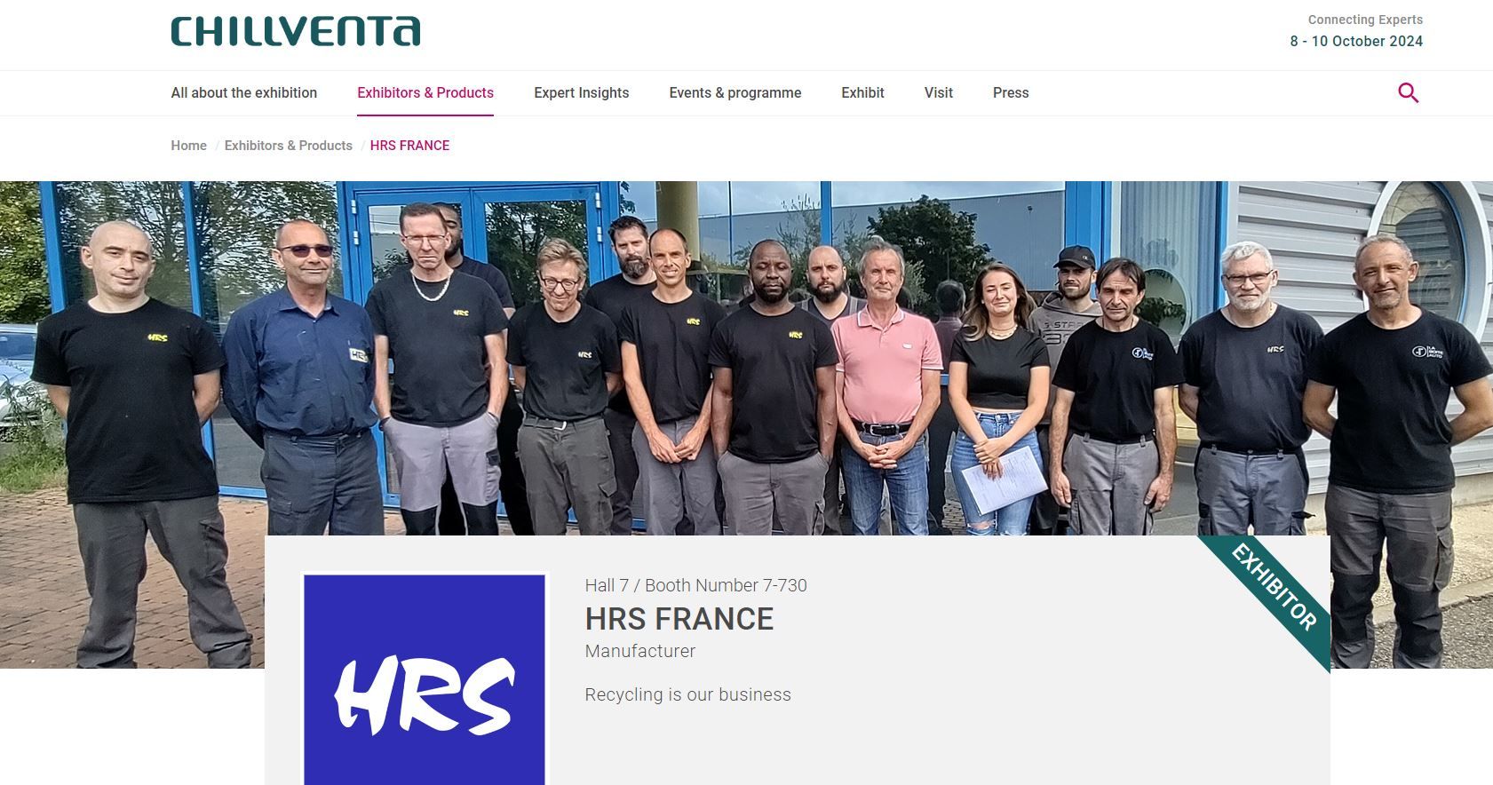 HRS au salon Chillventa - HRS